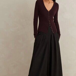 Me+Em Black Corset Waist Pant